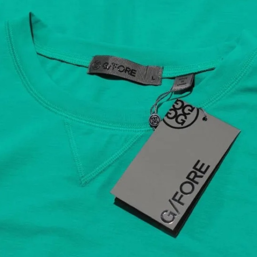 NWT G/FORE G4 Luxe Crewneck Mid Layer Pullover Shirt Long Sleeve Men Size L - Picture 3 of 14